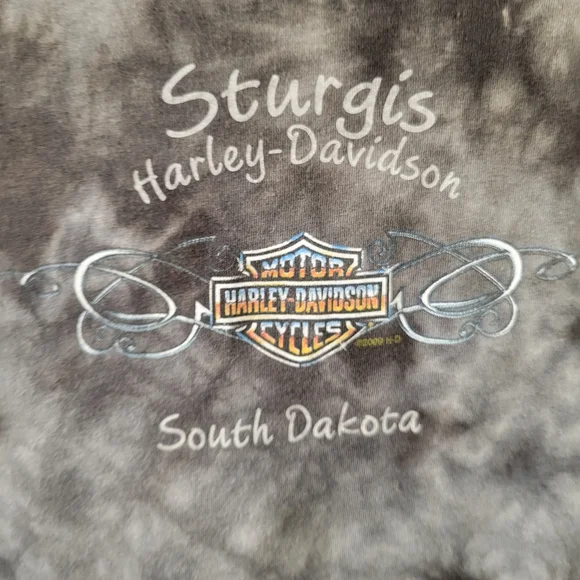 Harley-Davidson Ladies Tie Dye Sturgis South‎ Dakota Tshirt size Medium - Picture 3 of 4